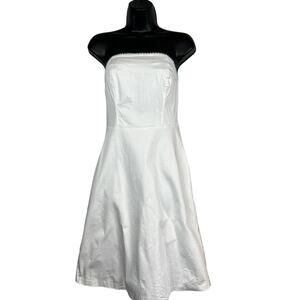 Tempo Paris Strapless Spring Midi Dress White - XS